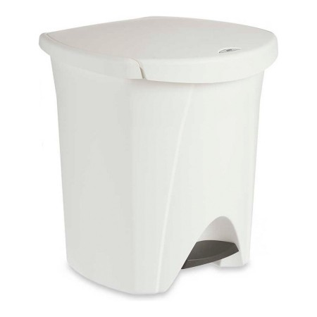 Seau à déchets avec pédale Blanc 48 L polypropylène (39 x 44 x 40 cm)