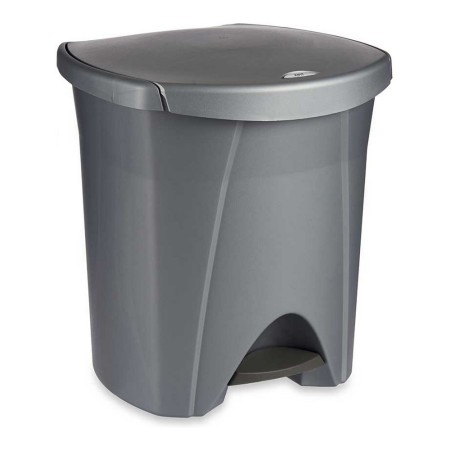 Seau à déchets avec pédale Argenté 48 L polypropylène (39 x 44 x 40 cm)