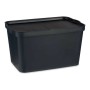 Boîte de rangement avec couvercle Anthracite Plastique (29,3 x 24,5 x 45 cm)