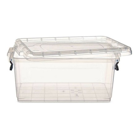 Boîte de rangement avec couvercle Transparent Plastique (23,5 x 15,5 x 37 cm)