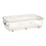 Boîte de rangement Avec des roues Transparent Plastique (46,5 x 20 x 72,2 cm)