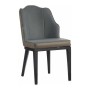 Fauteuil Gris Cuir Synthétique Acier (48 x 80 x 60 cm)