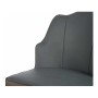 Fauteuil Gris Cuir Synthétique Acier (48 x 80 x 60 cm)