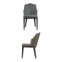 Fauteuil Gris Cuir Synthétique Acier (48 x 80 x 60 cm)