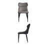 Fauteuil Gris Cuir Synthétique Acier (49 x 86 x 60 cm)