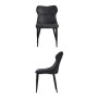 Fauteuil Anthracite Cuir Synthétique Acier (49 x 86 x 60 cm)