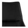 Fauteuil Noir Classique Cuir Synthétique Acier (50 x 87 x 61 cm)