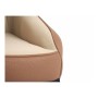 Fauteuil Rayures Beige Cuir Synthétique Acier (51 x 92 x 65 cm)