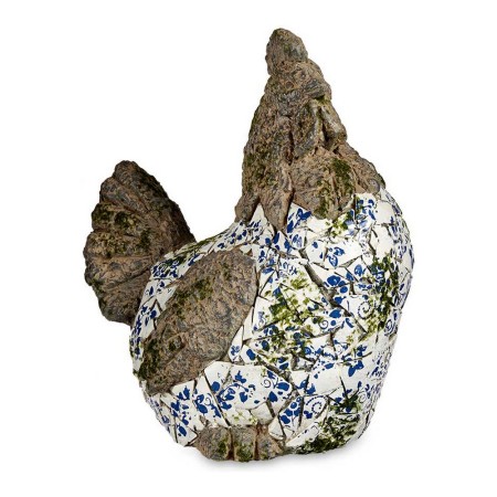 Figure décorative de jardin Mosaïque Poule Polyrésine (22,5 x 39 x 34 cm)