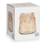 Bougeoir Macramé Verre Transparent Tissu (13 x 15 x 13	 cm)