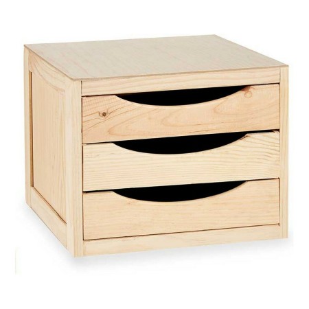 Caisson à Tiroirs Bois de pin (30 x 29 x 39 cm)