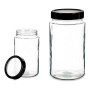 Boîte Noir Transparent verre polypropylène (11,5 x 21,5 x 11,5 cm) (2 L)