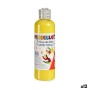 Peinture au doigt 200 ml Jaune (12 Unités)