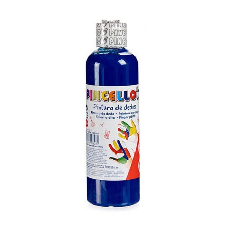 Peinture au doigt 200 ml Bleu (12 Unités)