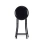 Tabouret Pliant Noir Métal PVC (10 Unités)