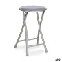 Tabouret Pliant Gris Métal PVC (10 Unités)