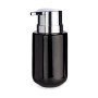 Distributeur de Savon Argenté Noir Céramique Métal 350 ml (6 Unités)