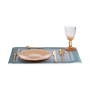 Assiette plate Ø 21 cm Doré verre (6 Unités)