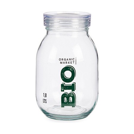 Boîte Bio Transparent verre (1800 ml) (4 Unités)