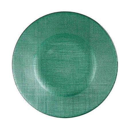 Assiette plate Ø 21 cm Vert verre (6 Unités)