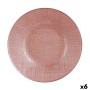 Assiette plate Ø 21 cm Rose verre (6 Unités)