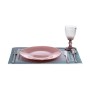 Assiette plate Ø 27 cm Rose verre (6 Unités)