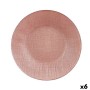 Assiette plate Ø 27 cm Rose verre (6 Unités)