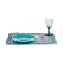 Assiette plate Ø 21 cm Turquoise verre (6 Unités)