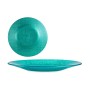 Assiette plate Ø 21 cm Turquoise verre (6 Unités)