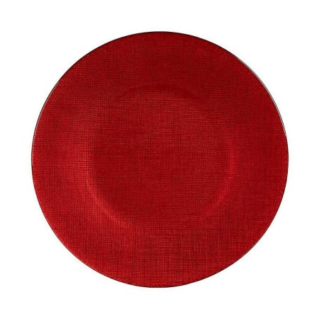 Assiette plate Ø 27 cm Rouge verre (6 Unités)