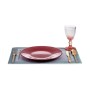 Assiette plate Ø 27 cm Rouge verre (6 Unités)