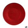 Assiette plate Ø 27 cm Rouge verre (6 Unités)