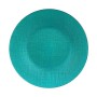 Assiette plate Ø 27 cm Turquoise verre (6 Unités)