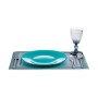 Assiette plate Ø 27 cm Turquoise verre (6 Unités)