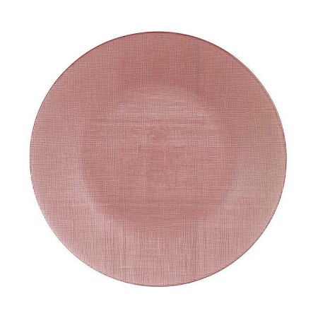 Assiette plate Ø 32 cm Rose verre (6 Unités)