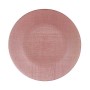 Assiette plate Ø 32 cm Rose verre (6 Unités)