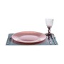 Assiette plate Ø 32 cm Rose verre (6 Unités)