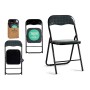 Chaise Pliante Home Noir Turquoise (6 Unités)