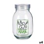 Boîte Reuse Transparent verre (1800 ml) (4 Unités)