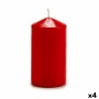 Bougie 13 cm Rouge Cire (4 Unités)