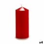 Bougie 15,5 cm Rouge Cire (4 Unités)