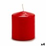 Bougie 10 cm Rouge Cire (4 Unités)