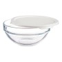 Panier-repas rond avec couvercle Chefs Blanc Plastique verre (595 ml) (14 x 6,3 x 14 cm)