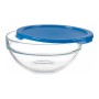 Panier-repas rond avec couvercle Chefs Bleu Plastique verre (595 ml) (14 x 6,3 x 14 cm)