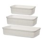 Boîte Multiusage Blanc Plastique (3 pcs)