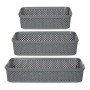 Boîte Multiusage Anthracite Plastique (3 pcs)