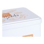 Boîte Rectangulaire Snacks Blanc Fer blanc (11 x 7,1 x 18 cm)