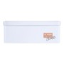 Boîte Rectangulaire Chocolat Blanc Fer blanc (11 x 7,1 x 18 cm)