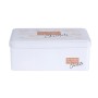 Boîte Rectangulaire Chocolat Blanc Fer blanc (11 x 7,1 x 18 cm)