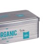Boîte Tea Rectangulaire Gris Fer blanc (11 x 7,1 x 18 cm)